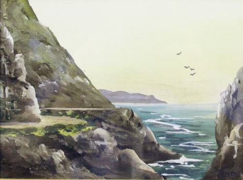 H Anderson - Chapmans's Peak - A little treasure!! Beautiful artwork! Bid now!!