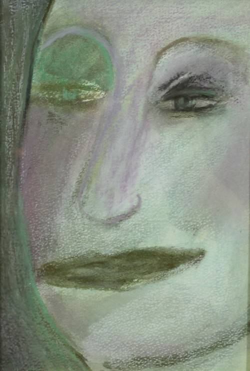 Nina Romm - After dinner mints - Pastel - A stunning piece of art! Bid now!