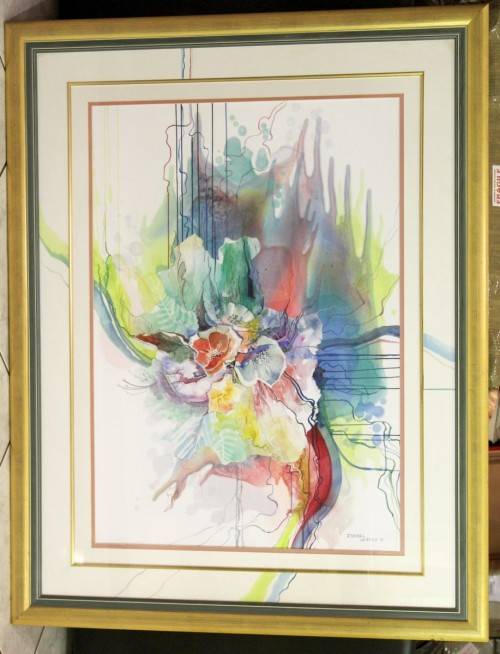 Isabel le Roux - Abstract - A magnificent investment piece!! 96cm x 67cm ! - Bid now!!