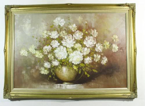 Donna Wood - Still life flowers - Stunning art!! Bid now!!