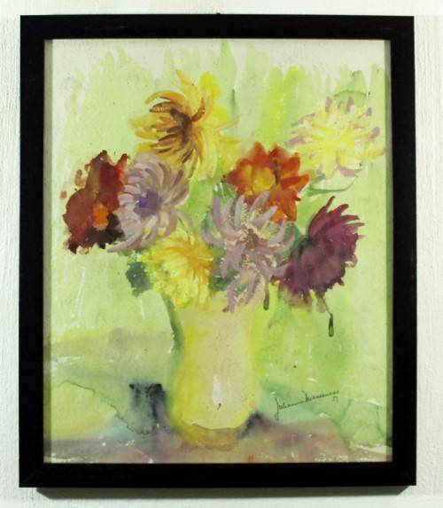 Johanna Wassenaar - Still life flowers - A beautiful painting! Low price, bid now!!