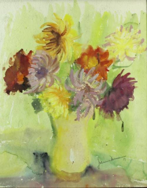 Johanna Wassenaar - Still life flowers - A beautiful painting! Low price, bid now!!