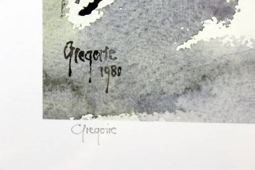 Gregoire Boonzaier  - Cape street scene - A beautiful signed litho print! Giveaway price, bid now!