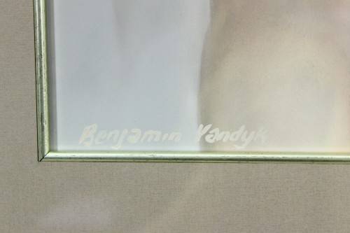 Benjamin Vandyk - Male nude back - A stunning work! - Low price! - Bid now!