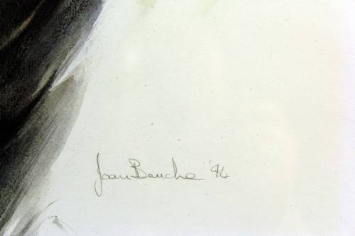 Joan Beuche - Buffalo - A beautiful framed print!! - Giveaway price! - Bid now!!