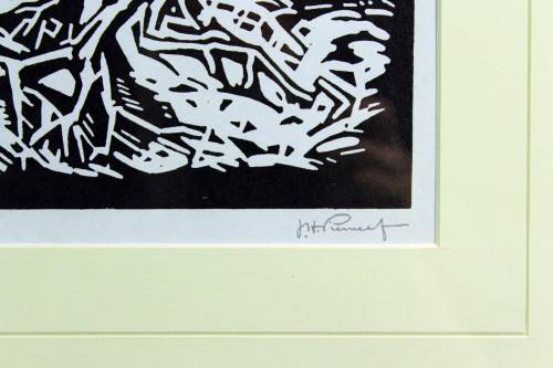 Pierneef - Treetrunks and mountains - A beautiful photo lithograph!! Bid now!