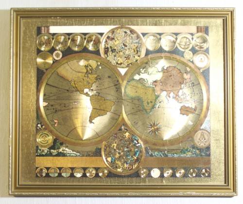 World map by Peter Schenk the Elder (1645 - 1715) - A beautiful print! - Bid now!!