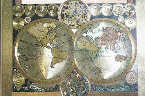 World map by Peter Schenk the Elder (1645 - 1715) - A beautiful print! - Bid now!!
