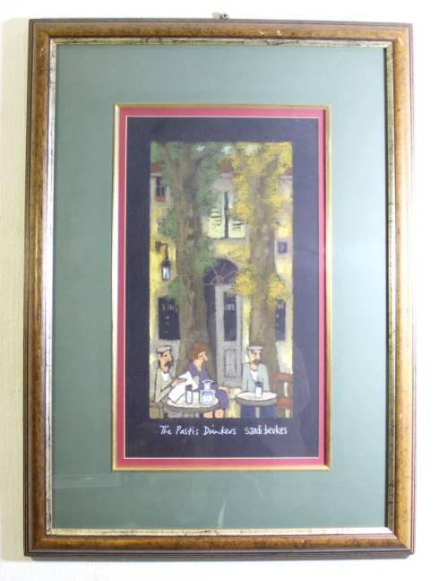 Sandi Beukes - The Pastis Drinkers - A magnificent treasure - Bid now! - *Free courier!