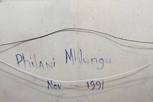 Philani Mhlungu - Abstract - A stunner! - Low price, bid now!