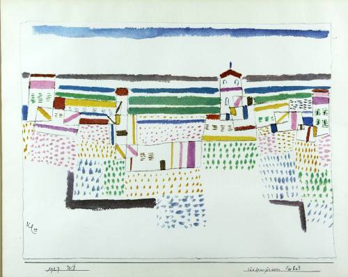 Paul Klee - Abstract Farm Scene - Print