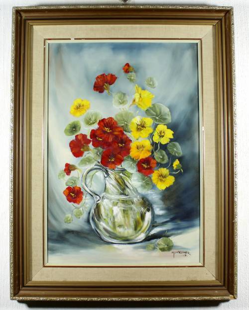 Mia Venter - Still life flowers - Beautiful! - Bid now!! *Free courier!