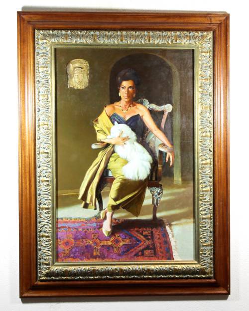 Dmitry Nikashin - A distinguished lady portrait - A large stunner!! - Stunning frame! - Bid now!!