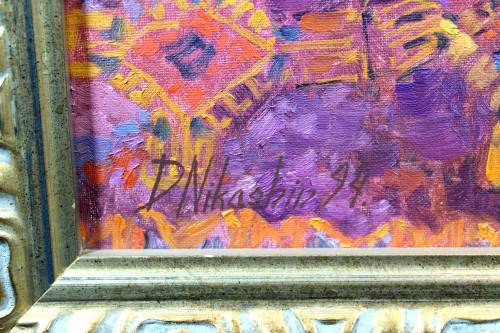 Dmitry Nikashin - A distinguished lady portrait - A large stunner!! - Stunning frame! - Bid now!!