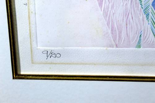Michael Heyns - Lanveer Hoender - Colored etching - Limited edition! Bid now! *Free courier!