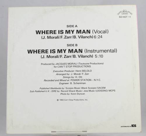 Eartha Kitt - Where is my man - 12" Single - LP - A treasure from 1983 - Bid now!!