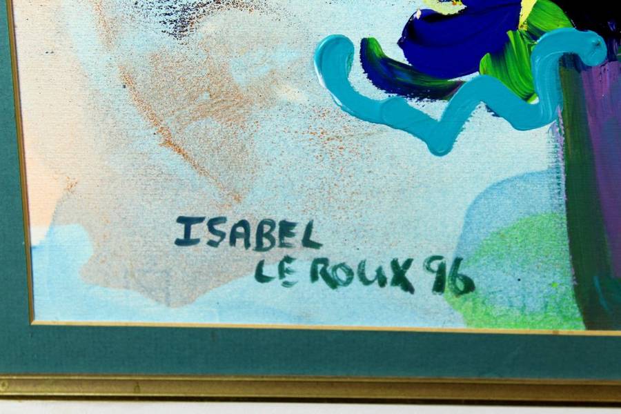 Isabel le Roux - Still life flowers - A magnificent investment piece!! - Bid now!! *Free courier!