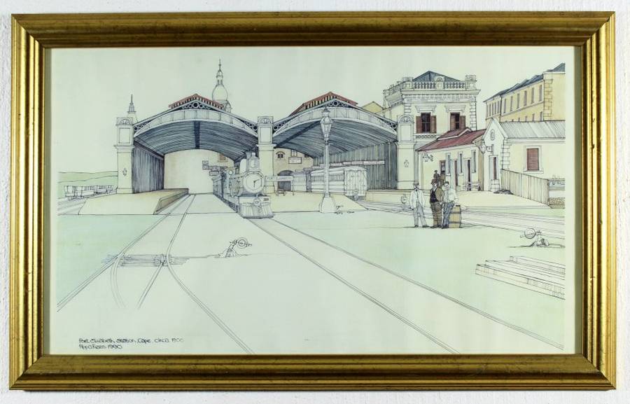 Pippa Rees - Port Elizabeth Station, Cape - Circa 1900