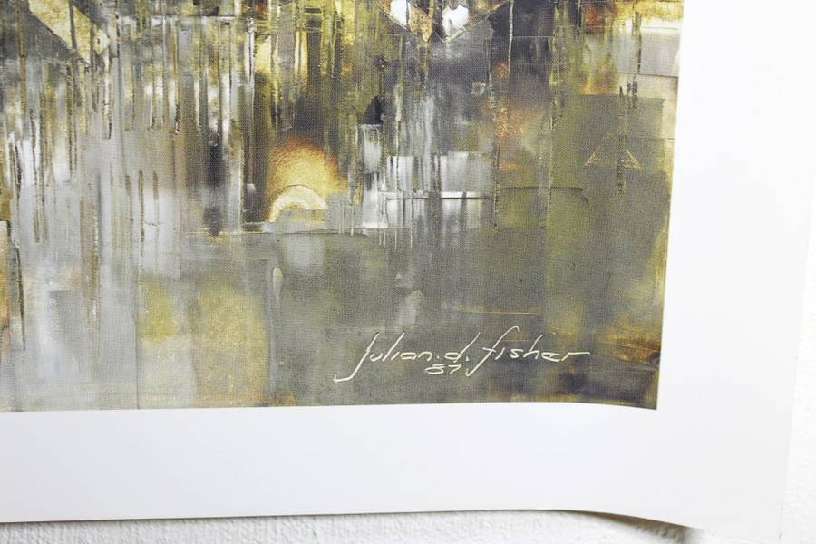 Poster - Julian D Fisher - Johannesburg Skyline - Beautiful! - Bid now!!