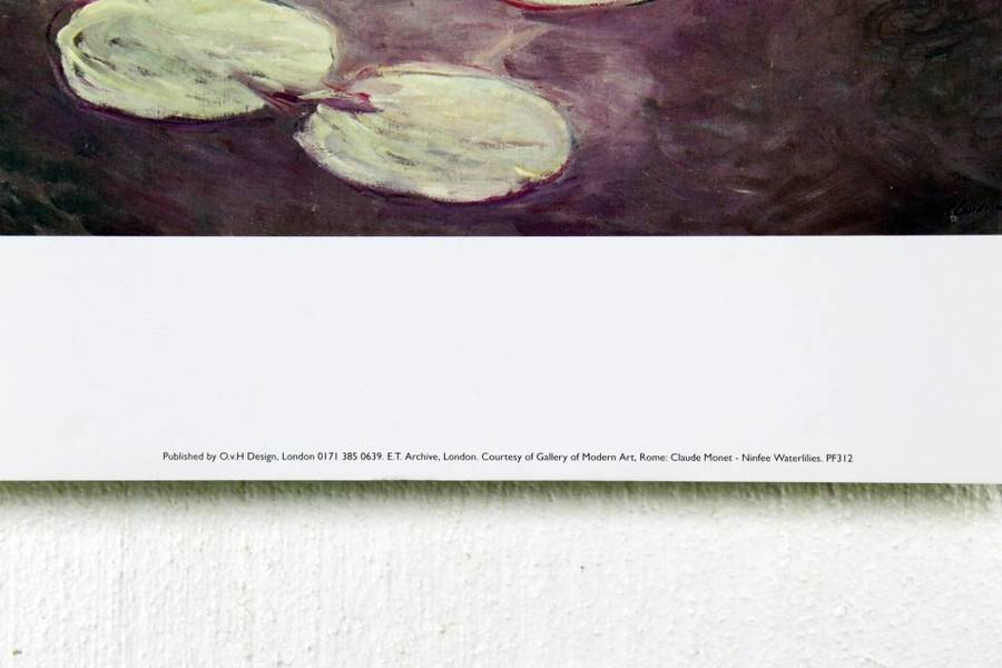 Poster - Claude Monet - Ninfee Waterlillies - Beautiful! - Bid now!!