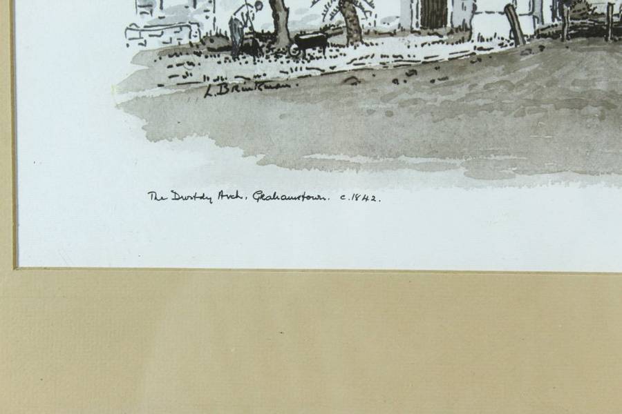 L Brinkman - The Drostdy Arch, Grahamstown - A beautiful limited edition print! - Bid now!!