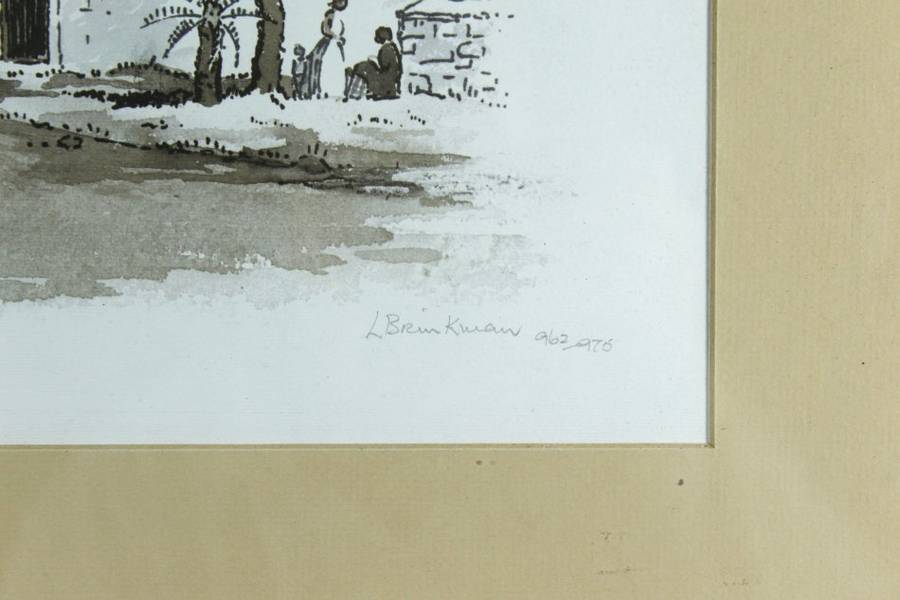 L Brinkman - The Drostdy Arch, Grahamstown - A beautiful limited edition print! - Bid now!!