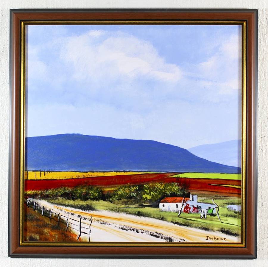 Jan Brand - Dirt road to the farm lands - Magnificent art!! - Bid now!