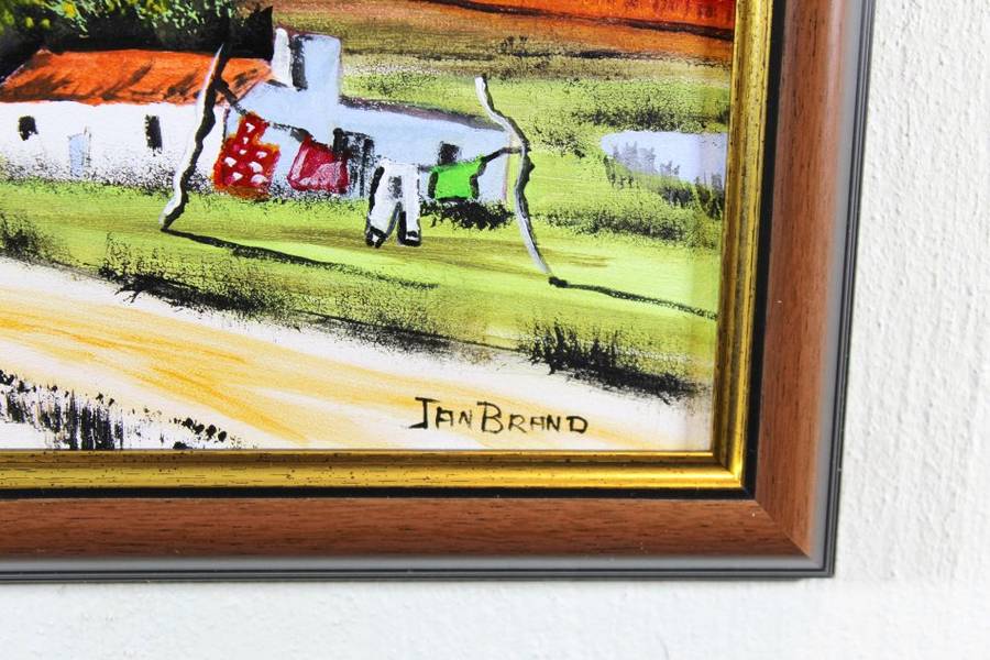 Jan Brand - Dirt road to the farm lands - Magnificent art!! - Bid now!