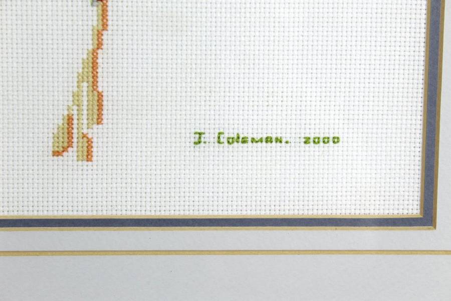 J Coleman - Frog - Needle work - Beautiful!! - Low price! - Bid now!!