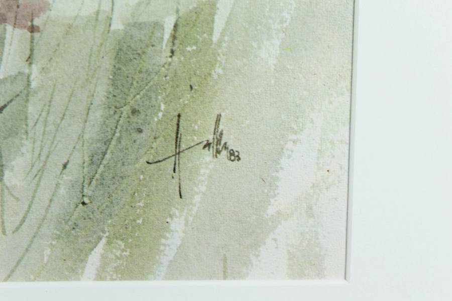 Wallace Hulley - In the Kosmos fields - A beautiful print - Bid now!