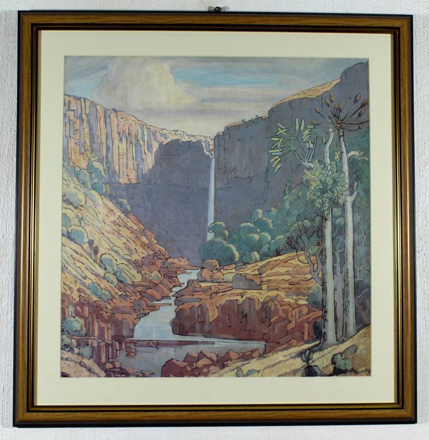 Pierneef - Station Panel - Waterval Boven - Iconic scene - A beautiful print!! Bid now!