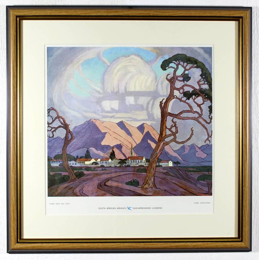 Pierneef - Station Panel - Karabib, SWA - Iconic scene - A beautiful print!! Bid now!