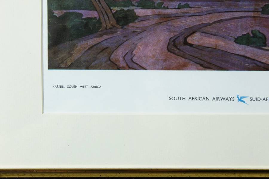 Pierneef - Station Panel - Karabib, SWA - Iconic scene - A beautiful print!! Bid now!