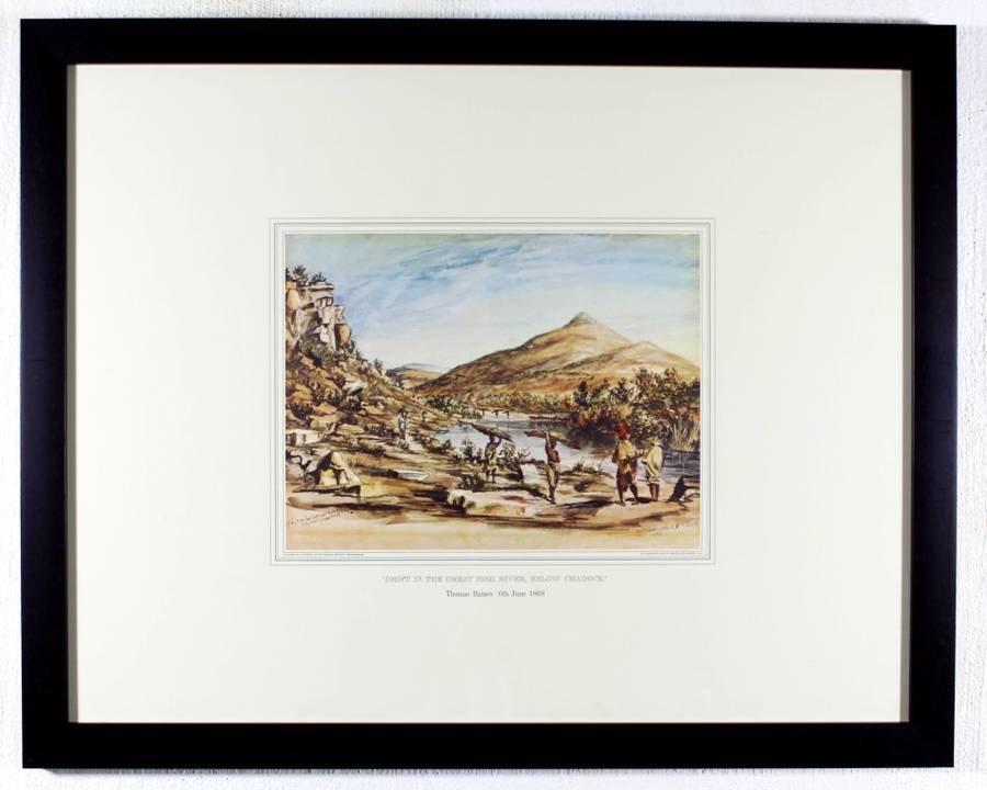 Thomas Baines - Drift in the Groot Fish River, below Cradock