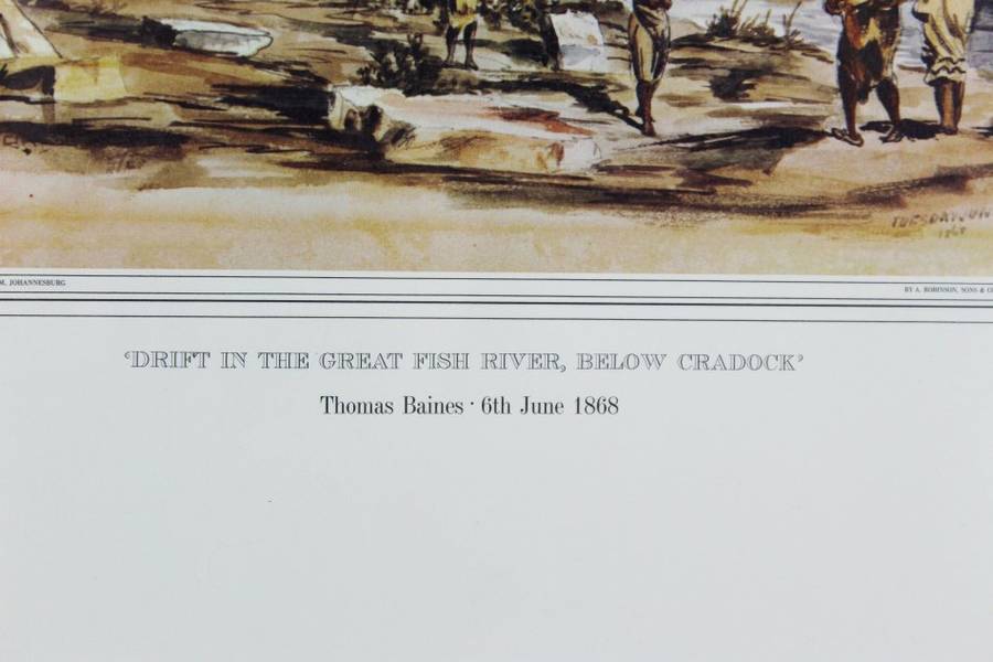 Thomas Baines - Drift in the Groot Fish River, below Cradock