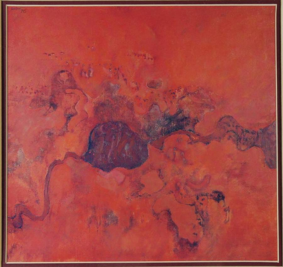 Abstract red