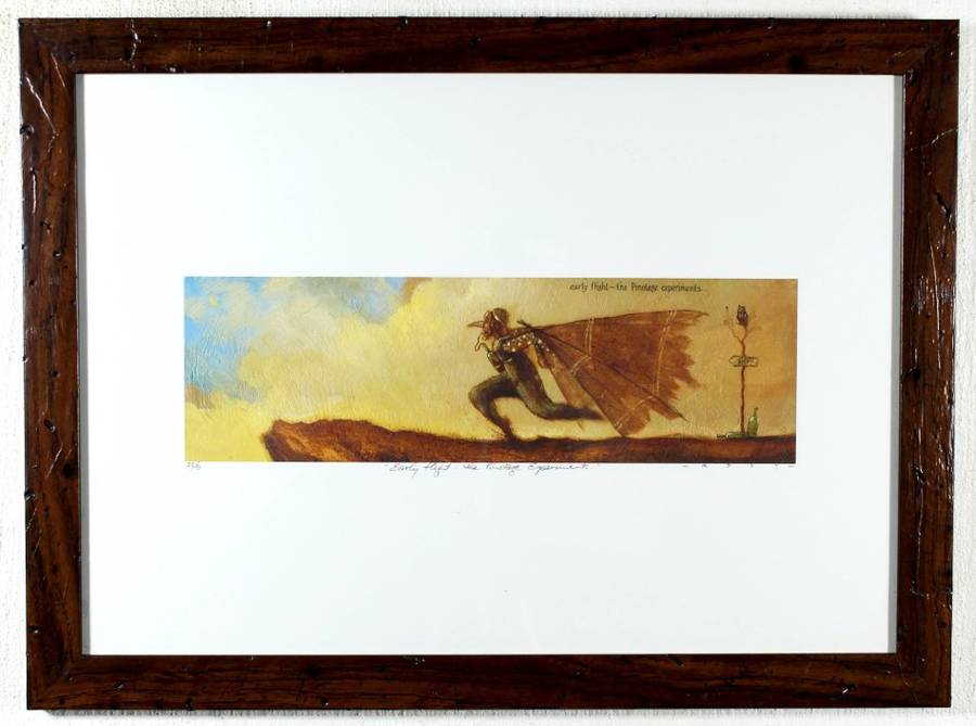 Simon Addy - Early flight - the Pinotage experiment - Limited edition print! - With COA - Bid now!