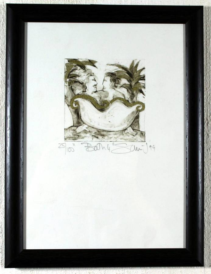 Sara-J - Bath 4 - Limited edition etching - A small treasure! - Bid now!