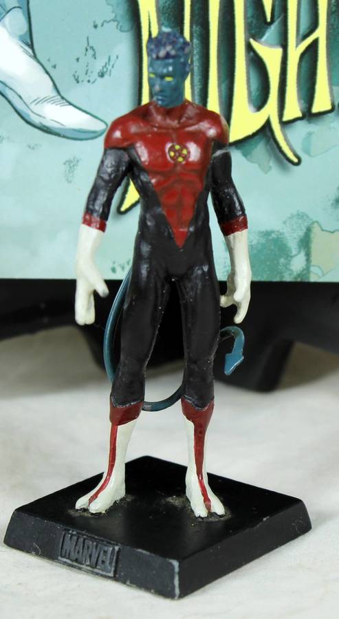 Classic Marvel collection - lead, hand painted figurine with book - Nightcrawler