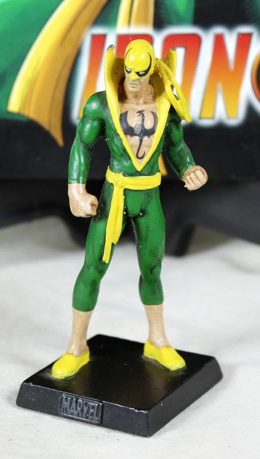 Classic Marvel collection - lead, hand painted figurine with book - Iron Fist