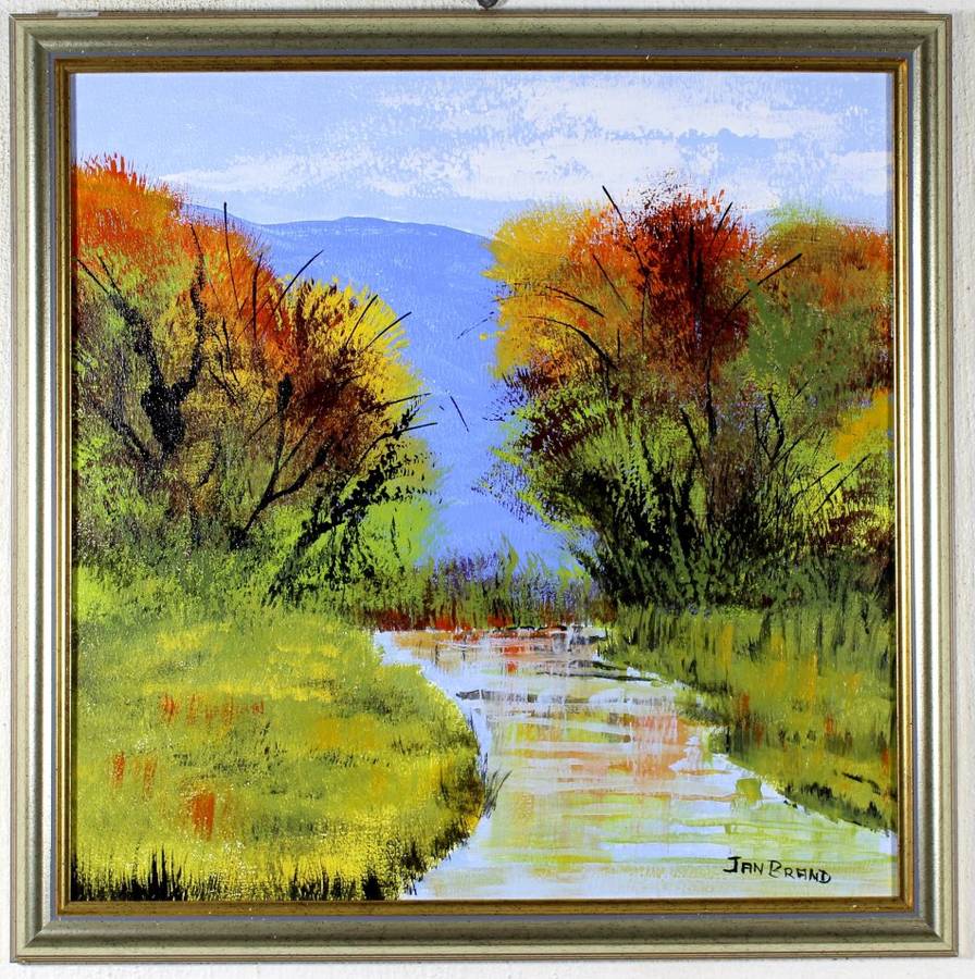 Jan Brand - River with mountains - A beautiful treasure! - Investment art,