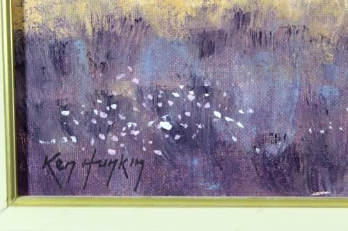 Ken Hunkin - Farmstead at the foot of the mountains - Beautiful! - Bid now!