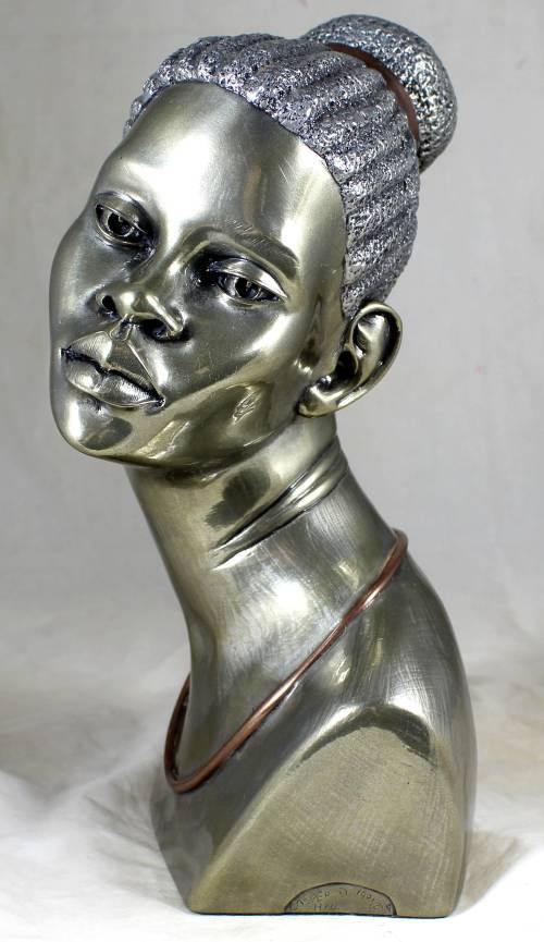 Casper Darare - Zulu Maiden - Posthumous Cold Casting - Magnificent large sculpture!! Bid now!