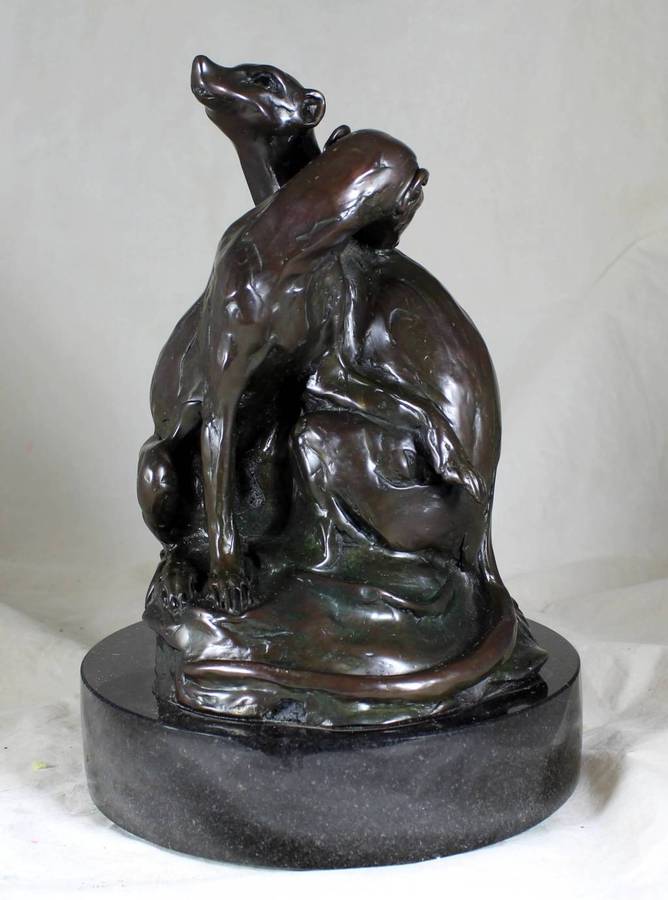 Llewellyn Davies - Meerkat Sculpture - Bronze - Investment art!! Bid now!