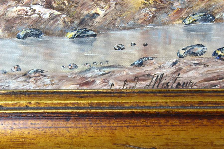 Lesley Alistoun - Farm house at the foot of the mountains