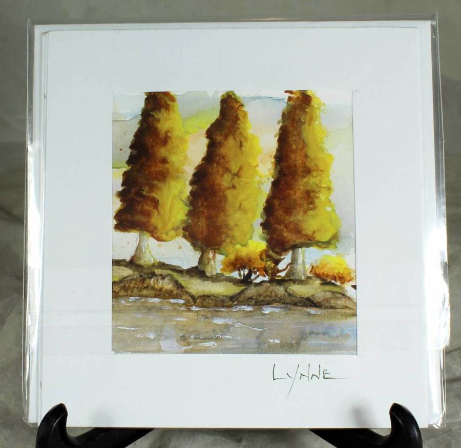 Lynne Jackson - Tall trees at waters edge