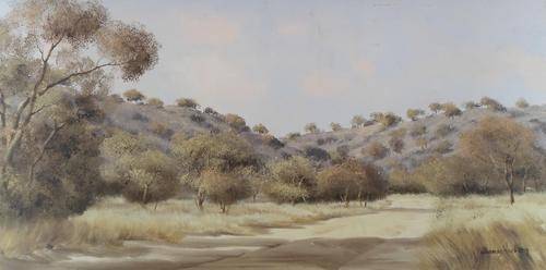 Thomas Hacking - Dirt road - A stunning painting!! 90cm x 45cm! Invest now!!