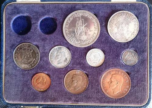 1952 Union of SA Long proof set | No gold | Original condition