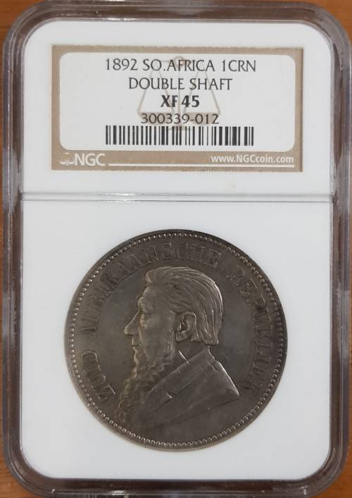 1892 ZAR 5 shillings | Double Shaft