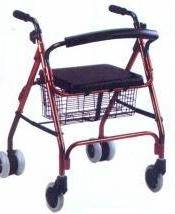 4 WHEEL ROLLATOR / WALKER WITH PUSH DOWN BRAKES
